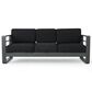 Noble House Cape Coral 7-Piece Patio Sofa Set in Dark Gray, , large