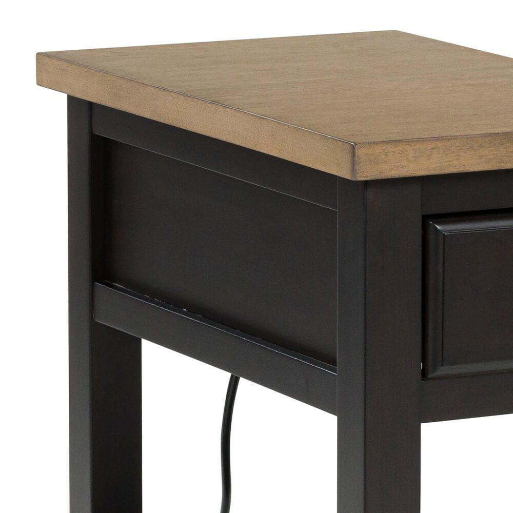 Ashley Drazmine Chairside End Table in Brown and Dark Chocolate, , large