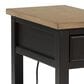 Ashley Drazmine Chairside End Table in Brown and Dark Chocolate, , large