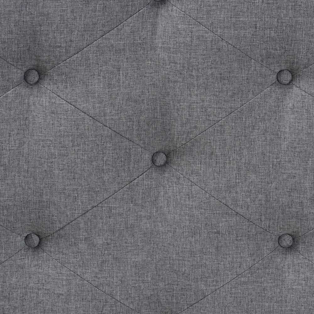 Baxton Studio Shanti King Panel Headboard in Walnut Brown, , large