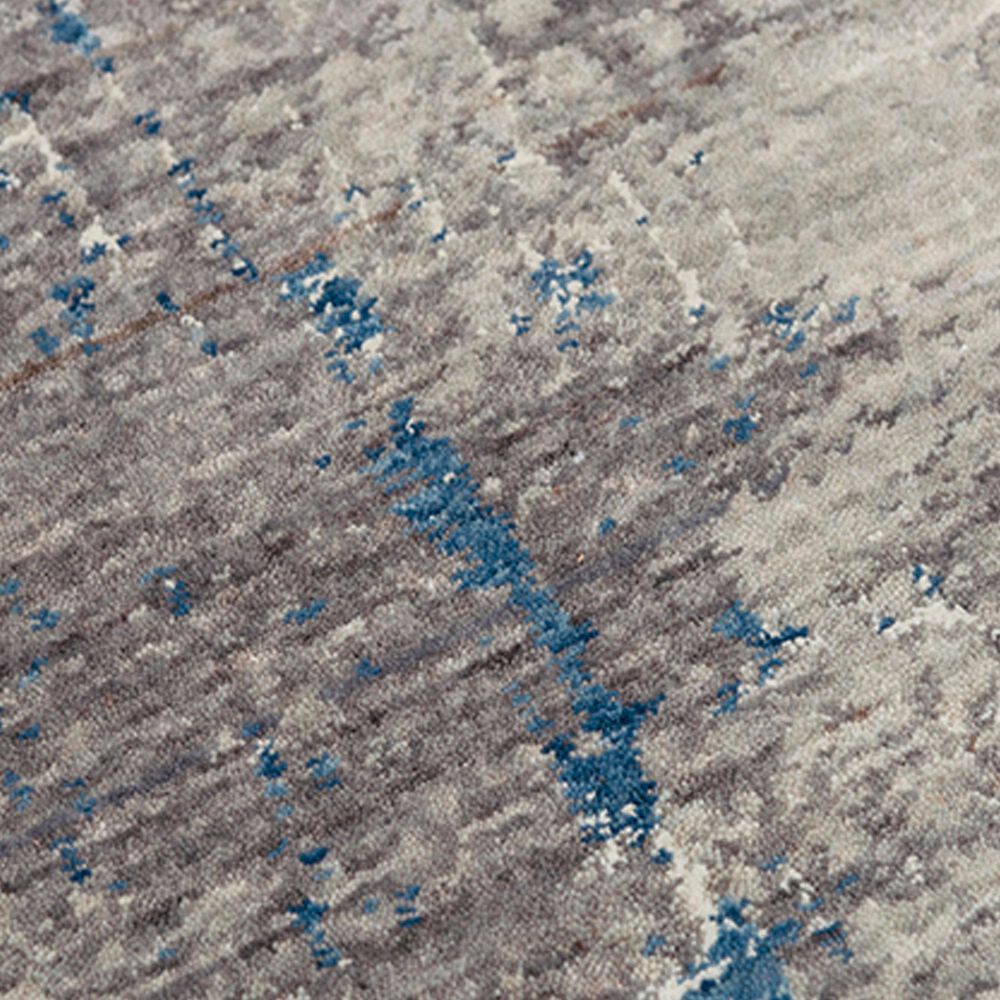 RIZZY Ankara ANK735 Gray and Blue 9' x 12' Area Rug, , large