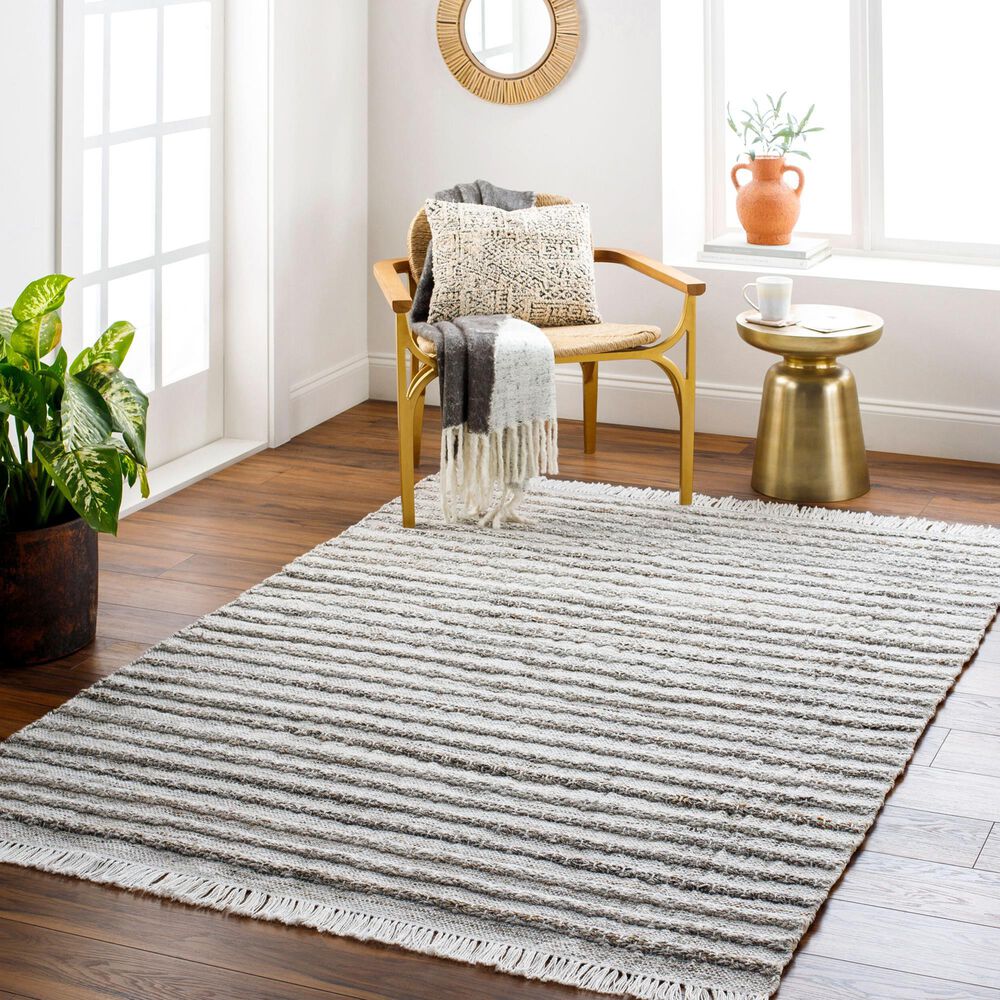Surya Azalea Taupe, Ivory, Camel and Dark Brown 10&#39; x 14&#39; Area Rug, , large