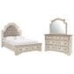 Ashley Realyn 3-Piece Queen Storage Bed Set in Chipped White, , large