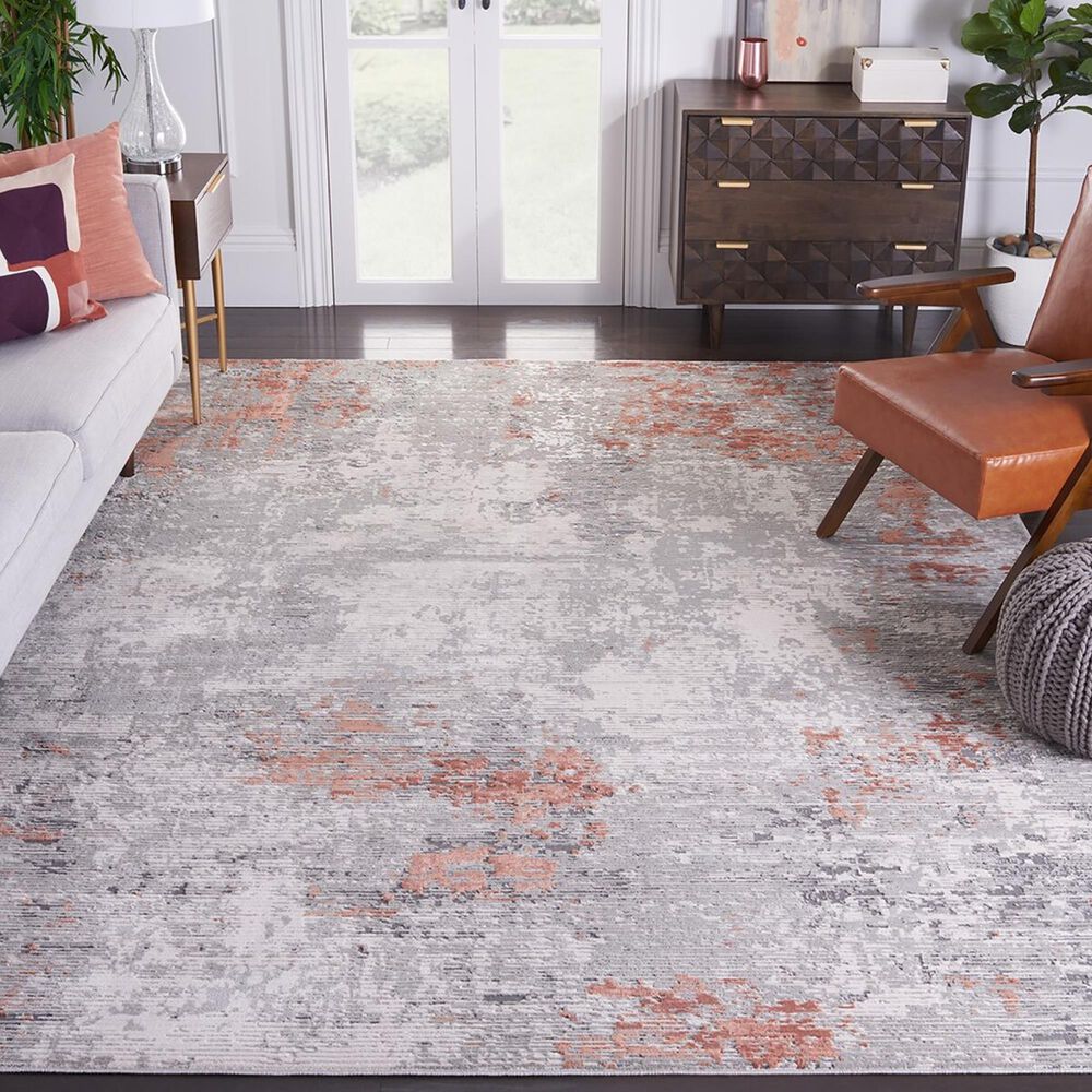 Safavieh Invista INV540F 8&#39; x 10&#39; Grey and Light Grey Area Rug, , large