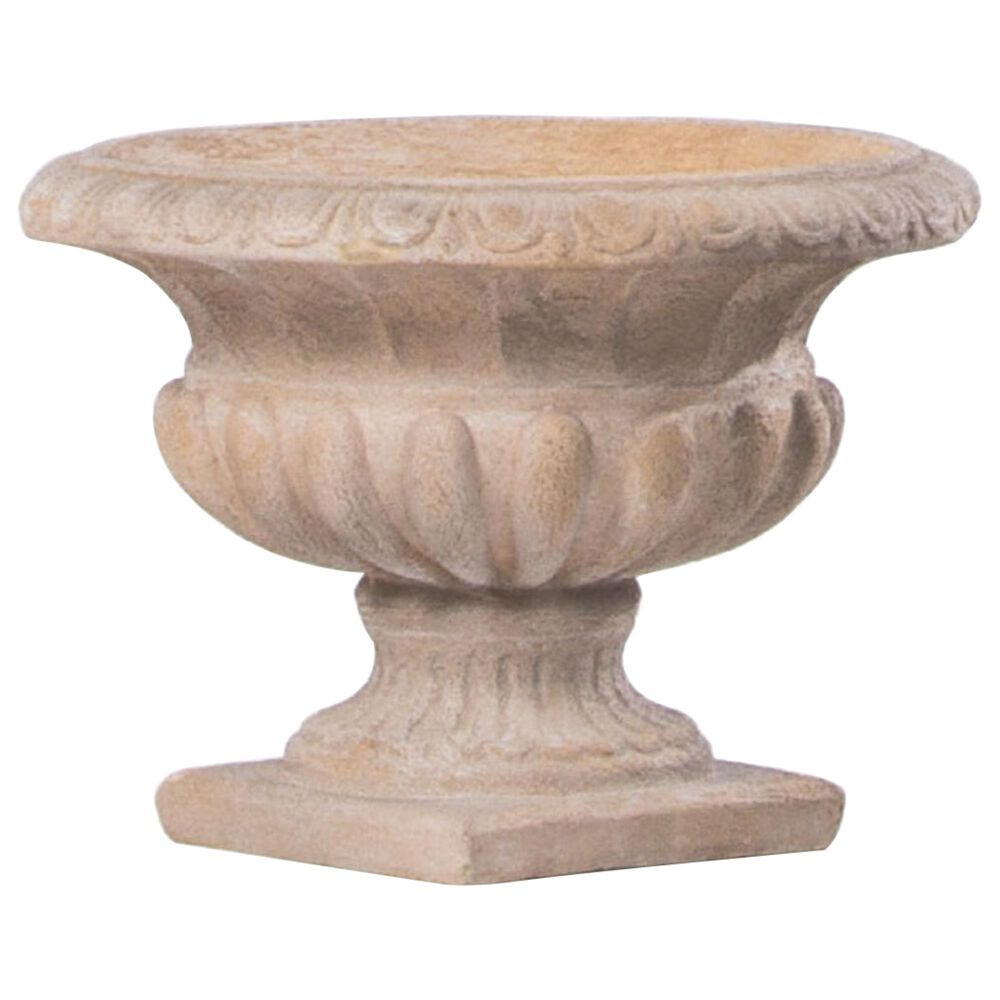 Alfresco Home Locanda Low Patio Urn in Tallow, , large