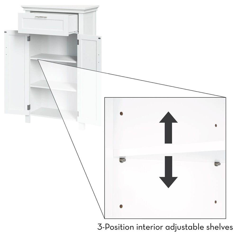 RiverRidge Home Somerset 2-Door Floor Cabinet in White, , large