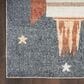 Nourison Astra Machine Washable 6"7" x 9" Sky Blue Kids Rug, , large