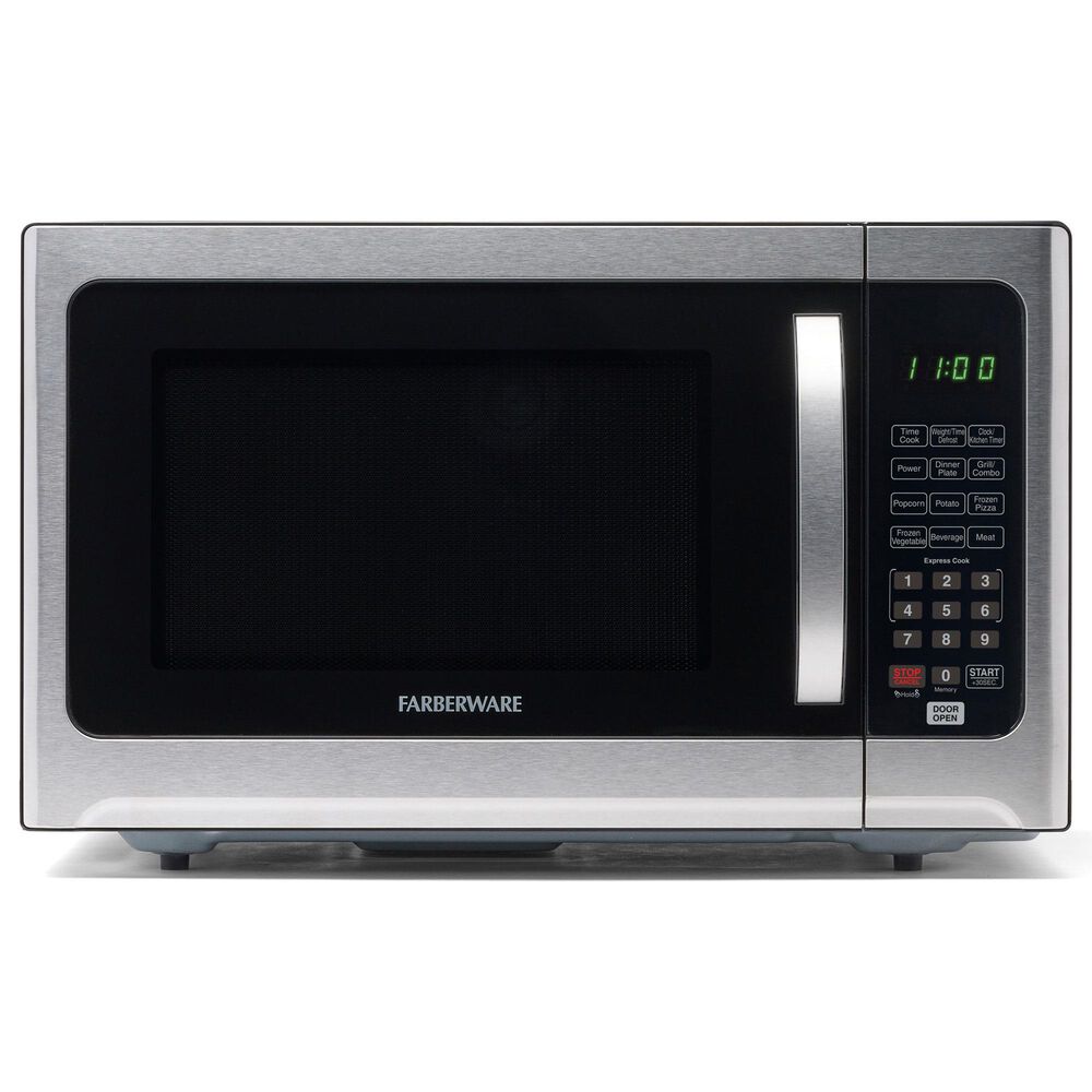 Faberware Professional 1.2 Cu. Ft. Microwave Oven in Stainless Steel, , large