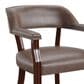 Steve Silver Tournament Arm Chair in Medium Cherry, , large