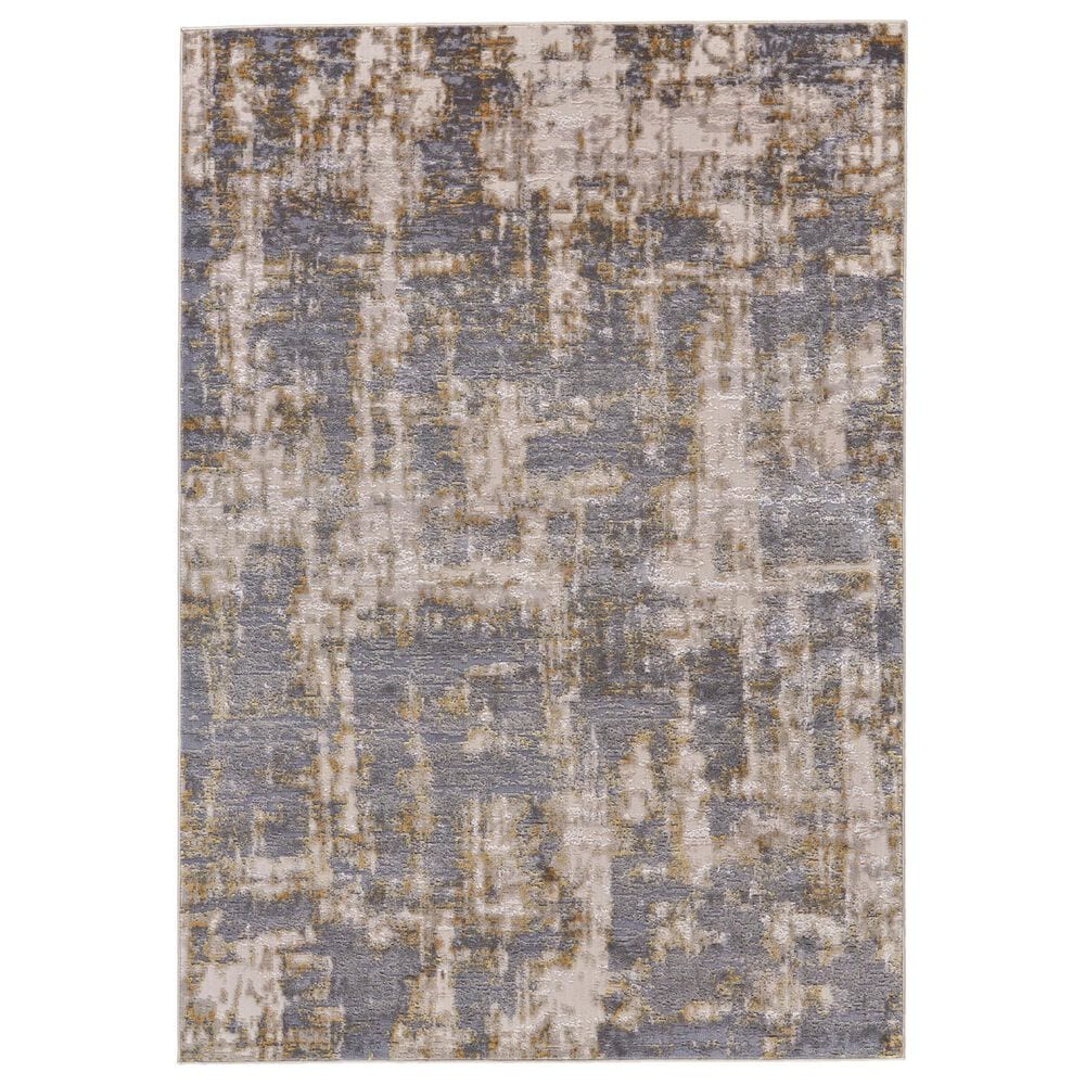 Feizy Waldor Gold and Sterling 6"7" x 9"6" Area Rug, , large