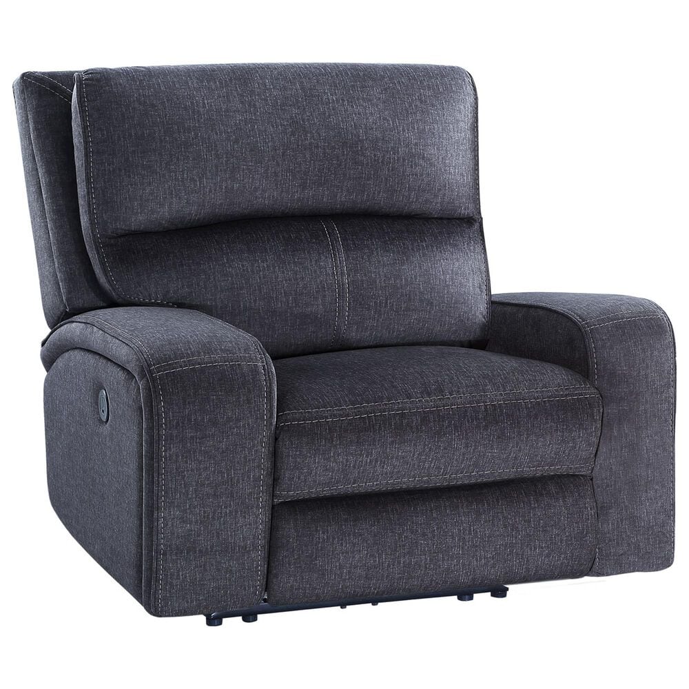 Steve Silver Lovell Power Recliner in Charcoal, , large