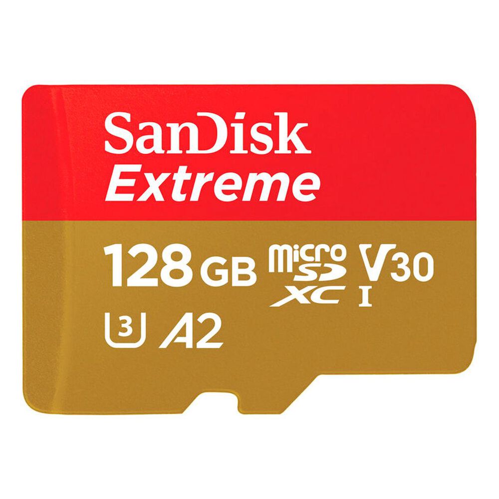 Sandisk 128GB Extreme UHS-I microSDXC Memory Card, , large