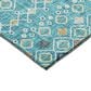 Dalyn Rug Company Portico PO4 Teal 9" x 12" Area Rug, , large