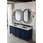 James Martin Vanities Brittany 72" Double Bathroom Vanity in Victory Blue with 3 cm Eternal Jasmine Pearl Quartz Top and Rectangle Sinks, , large