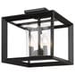 Golden Lighting Smyth 12" Semi-Flush in Matte Black, , large