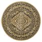 Safavieh Adirondack ADR108H 4" Round Gold and Black Area Rug, , large
