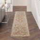 Nourison Sahar 2"3" x 10"2" Green Runner, , large