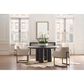 Century Cadence Dining Table in Mocha and Antique Brass Accents - Table Only, , large