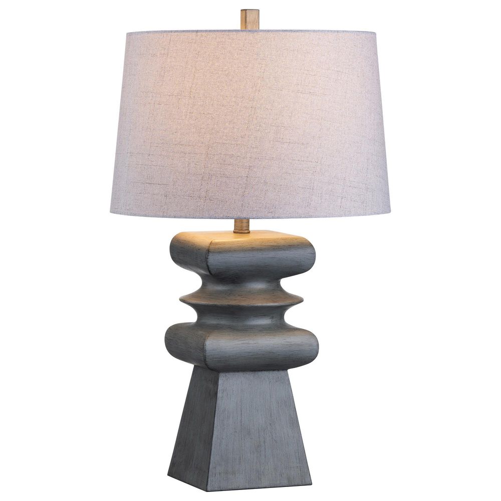 Crestview Collection Zane Table Lamp in Grey and Brushed Black, , large