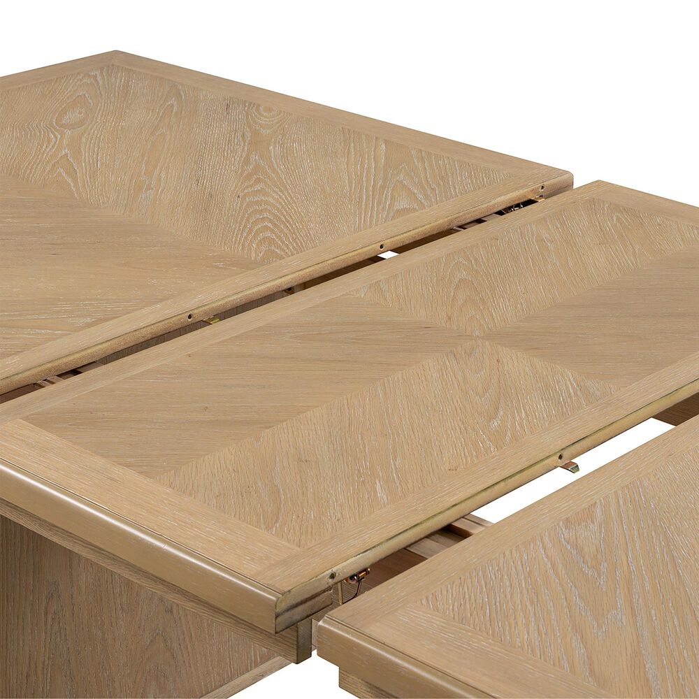 Furniture of America Virex Rectangle Extendable Dining Table in Natural, , large