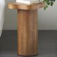 Maple and Jade Pedestal Accent End Table in Brown, , large