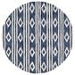 Safavieh Micro-Loop MLP153N 5" Round Navy and Ivory Area Rug, , large