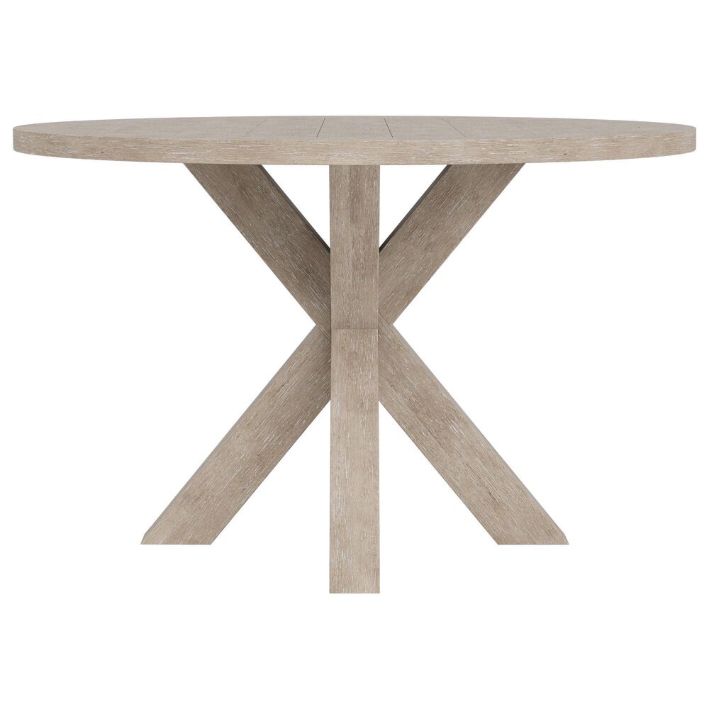 Riverside Furniture Bennett Round Dining Table in Frosted Gray - Table Only, , large