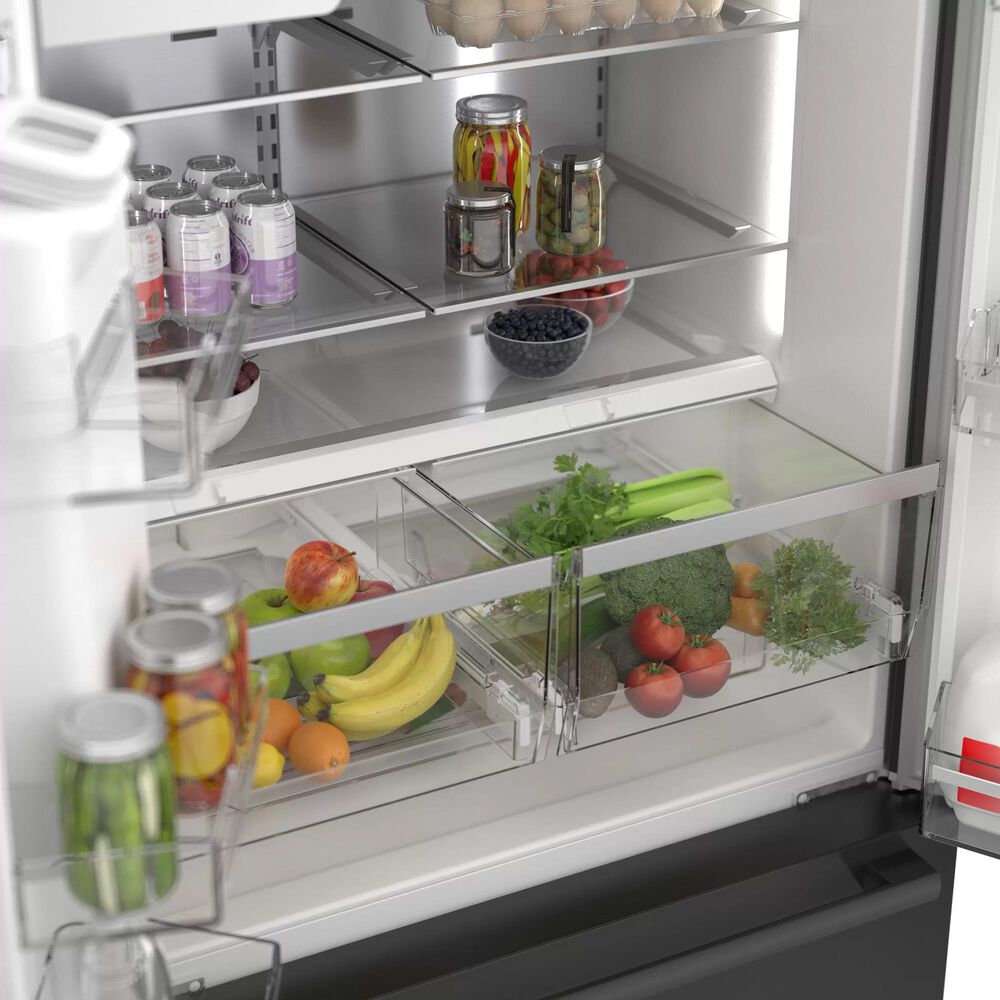 Bosch 36" French Door Bottom Mount Refrigerator in Black Stainless