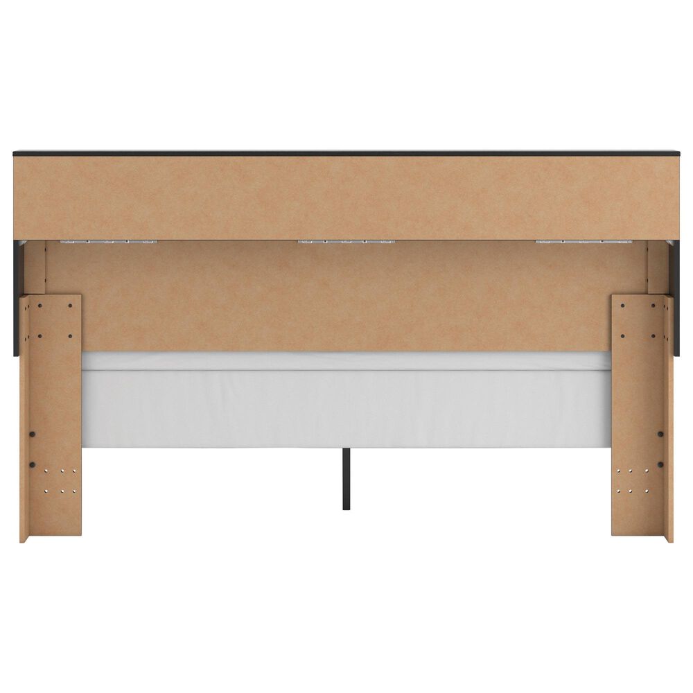 Ashley Broachmyn King Bookcase Bed in Black and Gray, , large
