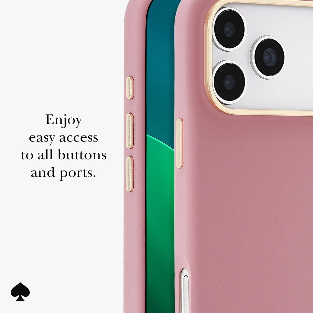 Kate Spade Silicone MagSafe Case for Apple iPhone 17 Pro Max in Icon Dusk Rose, , large