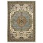 Oriental Weavers Andorra 6"7" x 9"6" Ivory and Blue Area Rug, , large
