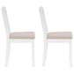 Linon Home Decor Triena X-Back Side Chair in White (Set of 2), , large