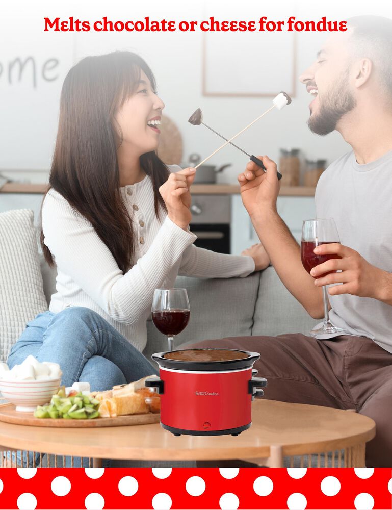 Black &amp; Decker 0.7-Quart Mini Slow Cooker in Red, , large