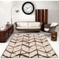 Radici USA Dora 6" x 9" Beige and Tan Area Rug, , large