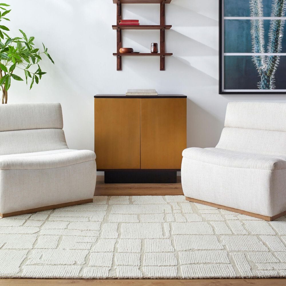 Surya Bianca Light Silver and Ash 8&#39; x 10&#39; Area Rug, , large
