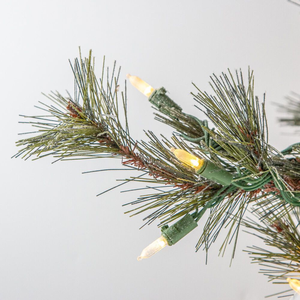 The Gerson Company 7.5&#39; Scotch Pine Christmas Tree with Warn White LED Lights in Green, , large