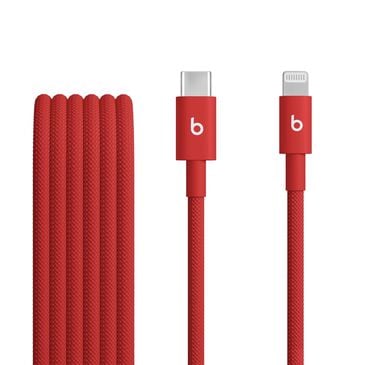 Beats 1.5-Meter USB-C to Lightning Woven Cable in Rapid Red, , large