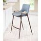 Zuo Modern Desi Counter Stool in Gray and Dark Brown (Set of 2), , large