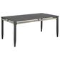 Blue River Zella Outdoor Rectangular Dining Table in Charcoal and Light Gray - Table Only, , large