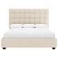 Bernhardt Avery Queen Upholstered Panel Bed in Beige and Tan, , large