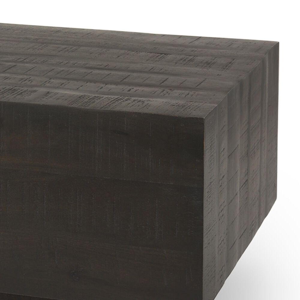Mercana Hayden Square Coffee Table in Dark Brown, , large
