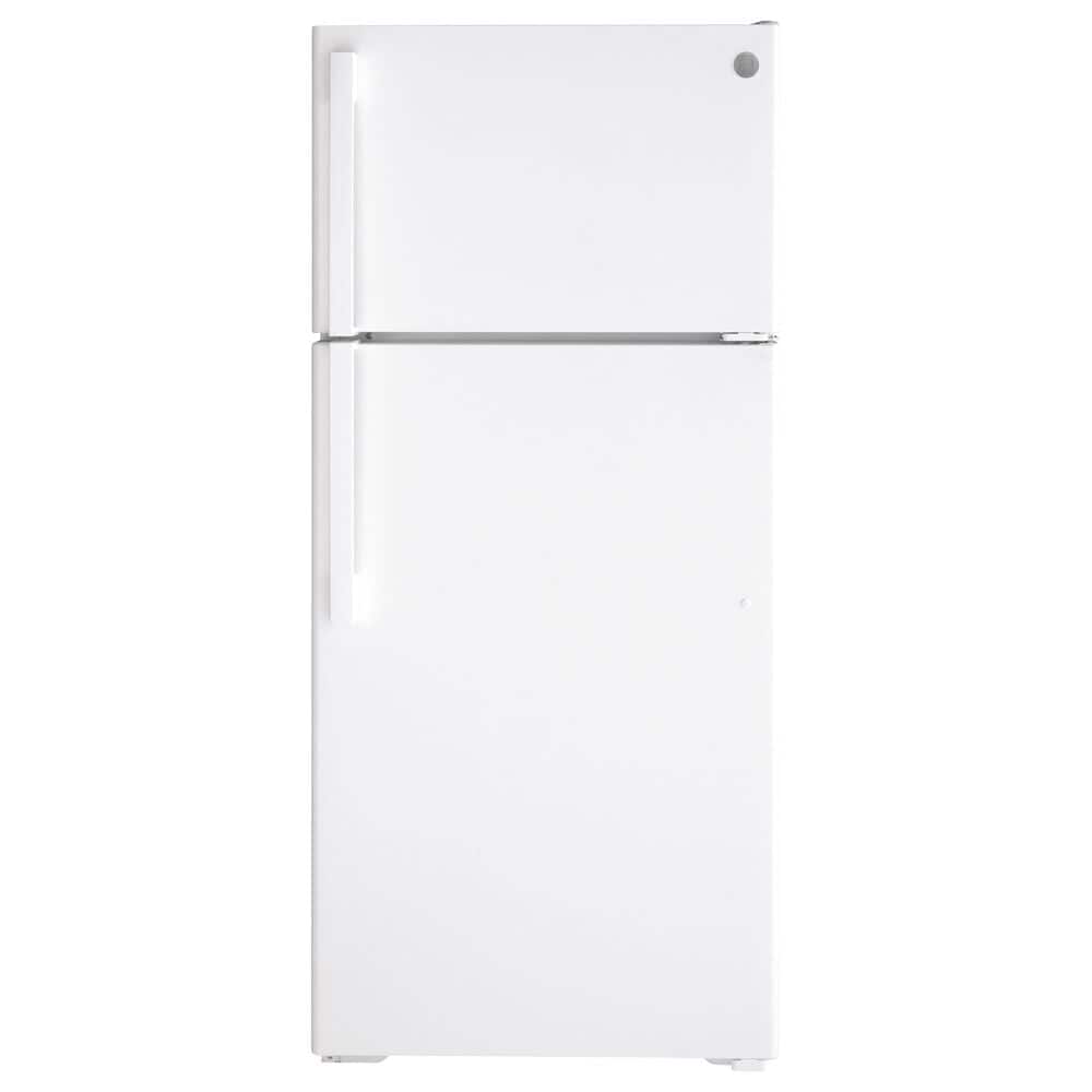 GE Appliances 16.6 Cu. Ft. Energy Star Top Freezer Refrigerator in White, , large