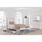 Ashley Mollviney Twin Panel Bed in Matte White, , large