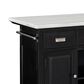 Steve Silver Aspen Kitchen Island in Ebony and White, , large