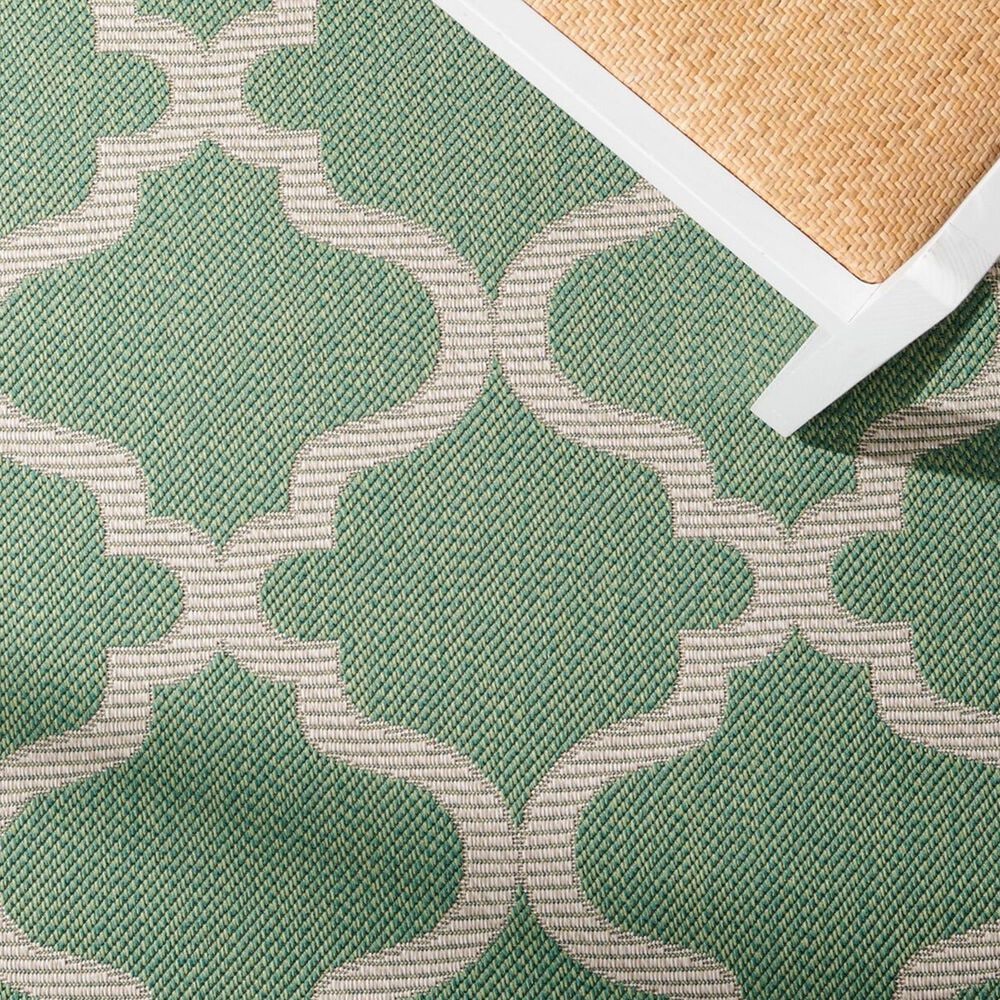 Safavieh Bermuda 9&#39; x 12&#39; Green and Beige Indoor/Outdoor Area Performance Rug, , large