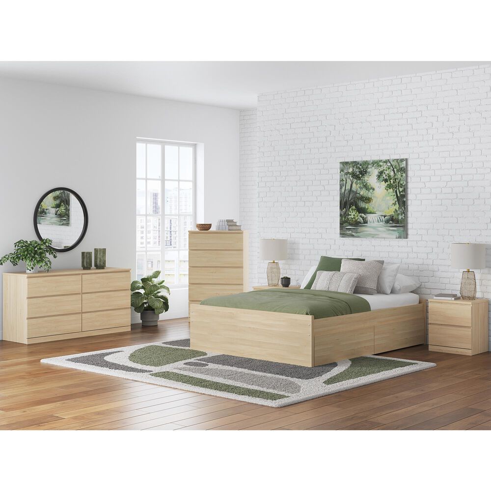Ashley Onita Queen Platform Bed with 2 Side Storage in Natural, , large