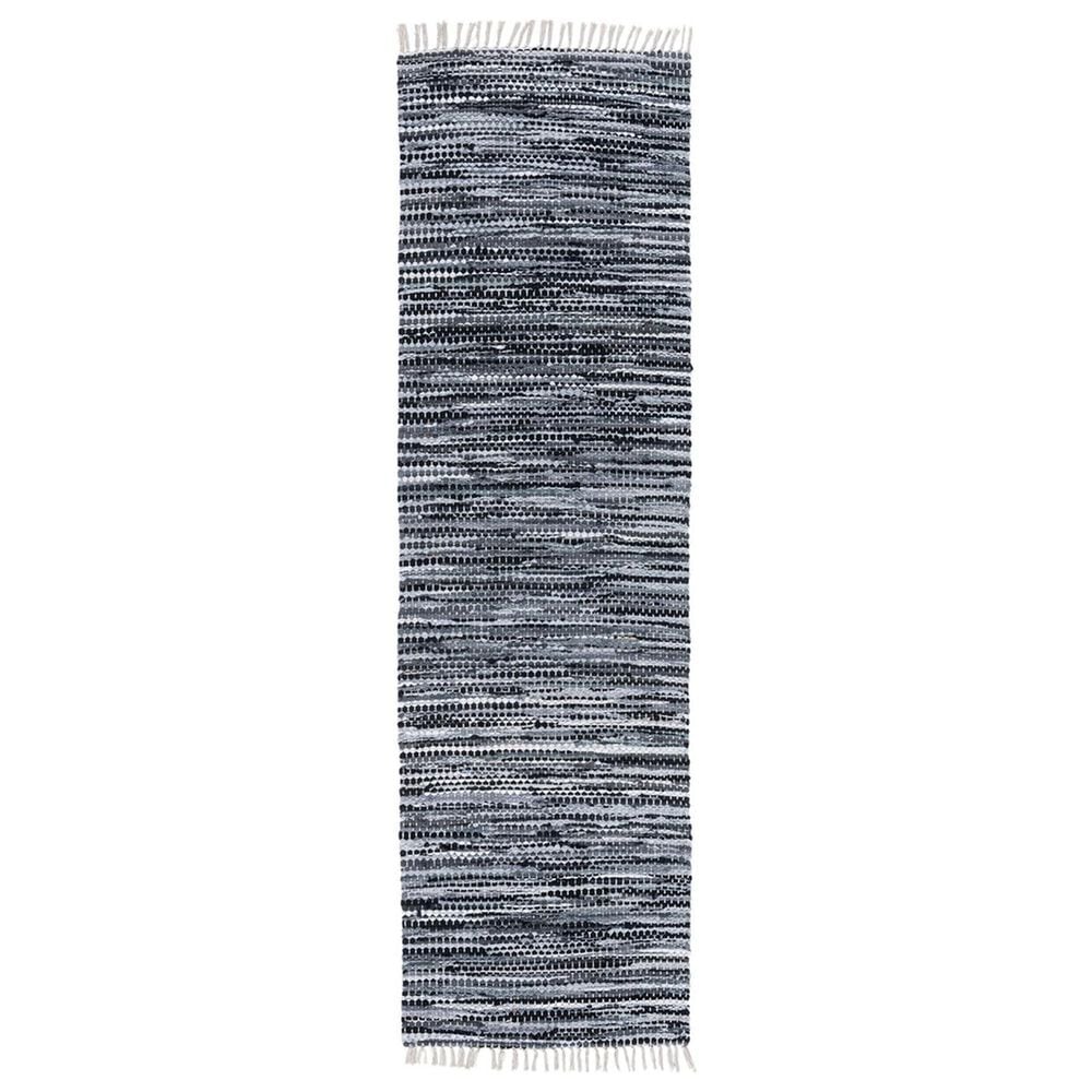 Safavieh Montauk MTK251 2"3" x 8" Grey and Black Runner, , large