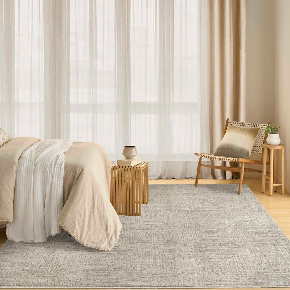 Nourison Madison Square Grey 7'10" x 10'2" Area Rug, , large