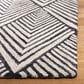 Safavieh Micro-Loop MLP151H 5" x 8" Charcoal and Ivory Area Rug, , large
