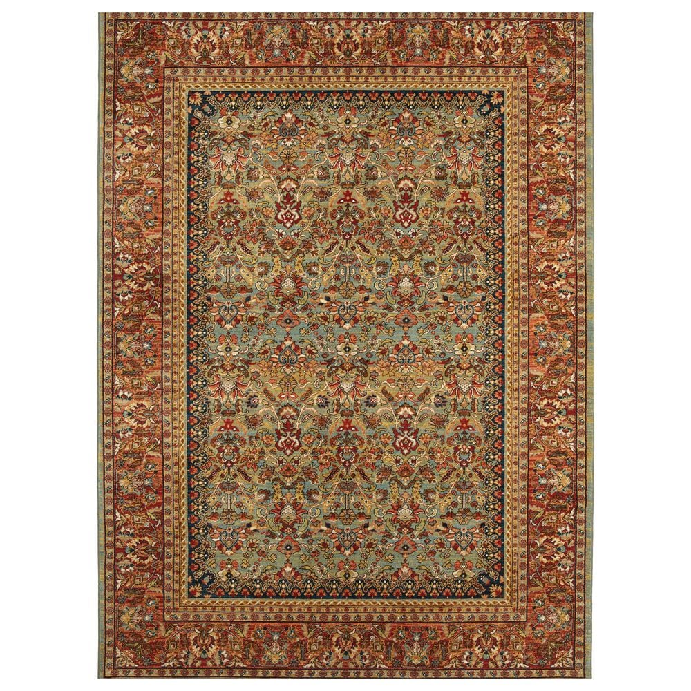 Karastan Spice Market Tigris 90662-50123 12" x 15" Aquamarine Area Rug, , large